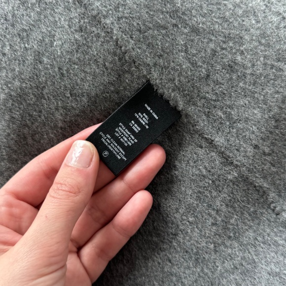 Theory Plaid Wool Cashmere Skirt Grey Mini Size XS 24" Waist - Picture 3 of 5